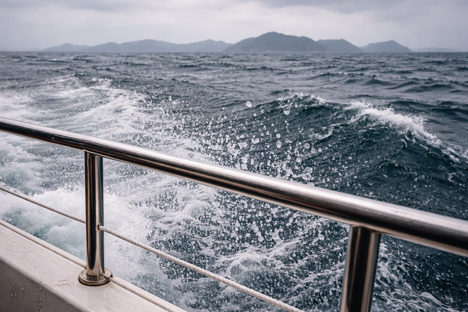 Wind vs rain sea conditions